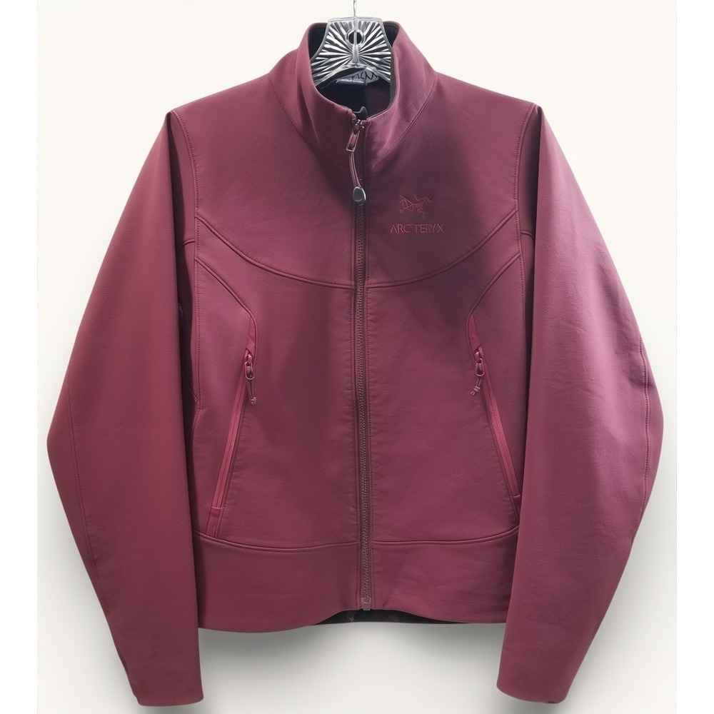 Arc'teryx Gamma LT Jacket Women's Small Burgundy Softshell Full Zip Hiking